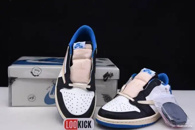 One Kick Retro Air Jordan x Scott Travis Fragment 1 DM7866-140 Low Design x 0525